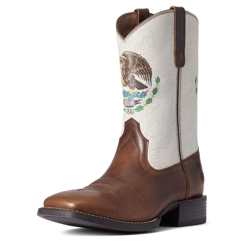 Ariat Westernstiefel Herren - Sport Orgullo Mexicano Braun/Weiß ( NEHIY-3098 )